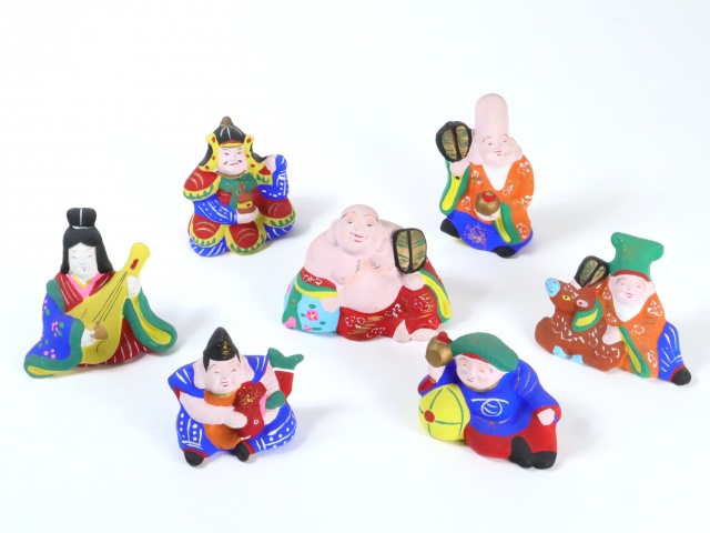 小幡人形の七福神などをお譲りいただきました。