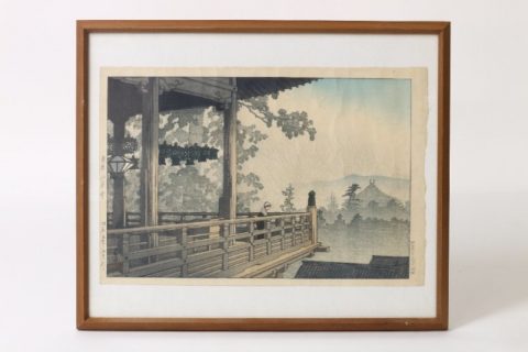 川瀬巴水の木版画をお譲りいただきました。