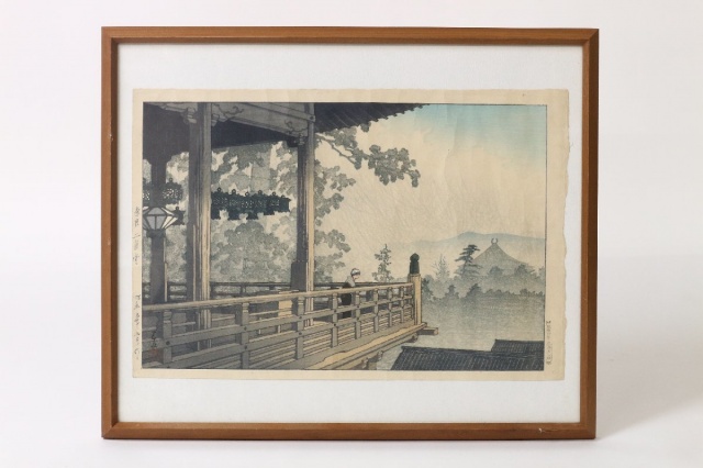 川瀬巴水の木版画をお譲りいただきました。