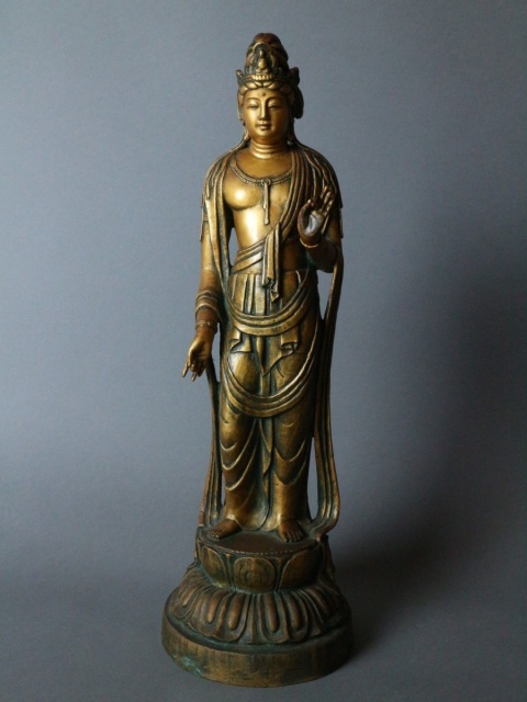 北村西望の聖観世音菩薩など、仏像仏具のお買取をいたしました。