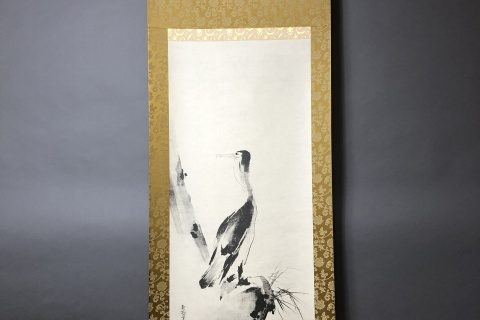 宮本武蔵の鵜図などの掛軸をお買取いたしました