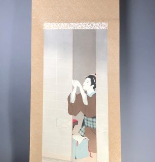 上村松園の夕暮などの木版画をお買取いたしました