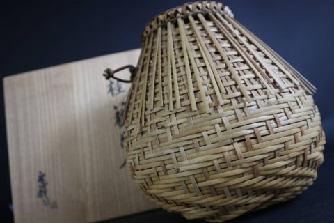 小倉宗朋作の桂籠花入などお買取いたしました