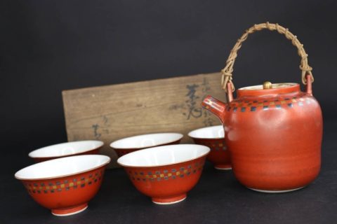 九谷焼 須田菁華 造 茶器揃など煎茶道具数点お買取いたしました
