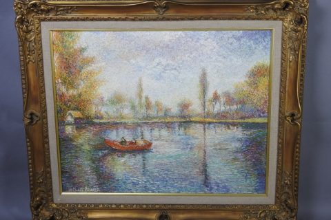クロード・ピサロの油彩画をお買取いたしました