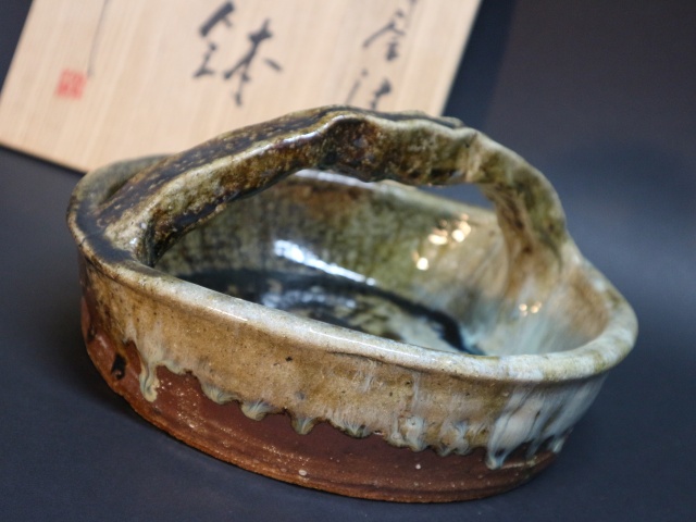 西岡小十 作 手付鉢をお買取いたしました