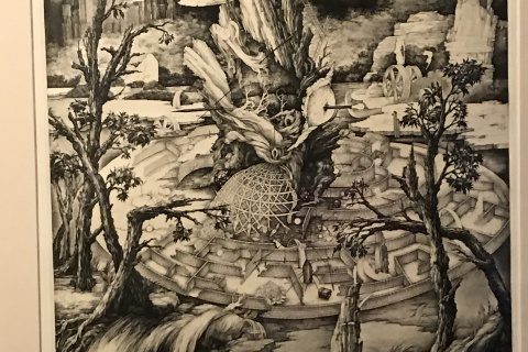 清原啓子さんの銅版画「領土」をお買取いたしました
