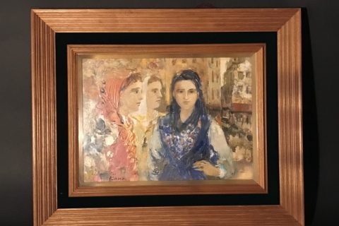 狩野守の油彩画をお買取いたしました
