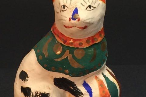 常石張子の猫など、張子人形をお買取いたしました。