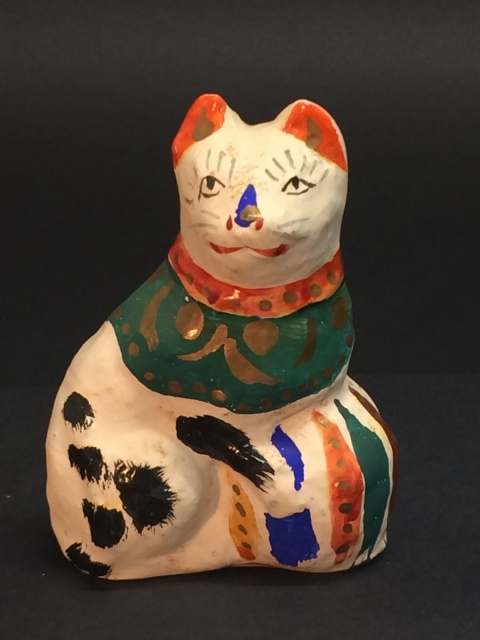 常石張子の猫など、張子人形をお買取いたしました。